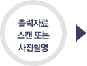 출력자료 스캔 또는 사진촬영
